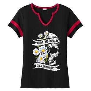 Kinda Emotional Kinda Emotionless Mental Health Ladies Halftime Notch Neck Tee