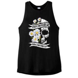 Kinda Emotional Kinda Emotionless Mental Health Ladies PosiCharge Tri-Blend Wicking Tank