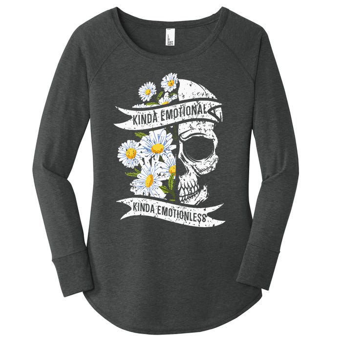 Kinda Emotional Kinda Emotionless Mental Health Women's Perfect Tri Tunic Long Sleeve Shirt