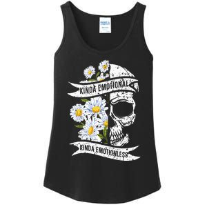 Kinda Emotional Kinda Emotionless Mental Health Ladies Essential Tank