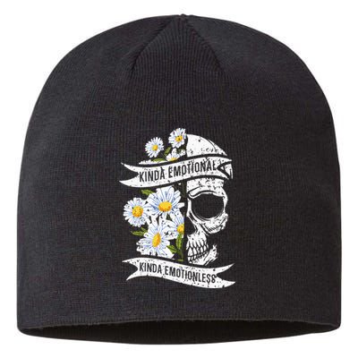 Kinda Emotional Kinda Emotionless Mental Health Sustainable Beanie