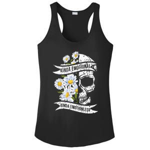 Kinda Emotional Kinda Emotionless Mental Health Ladies PosiCharge Competitor Racerback Tank