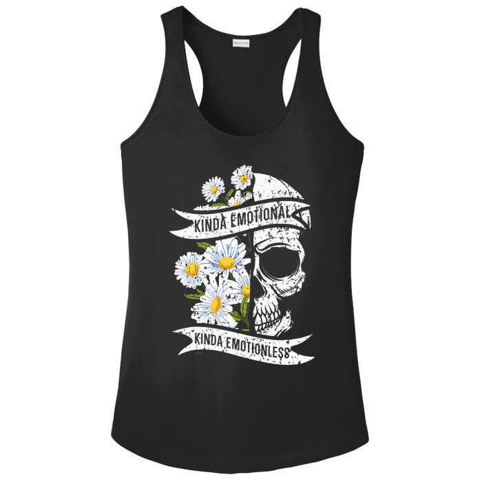 Kinda Emotional Kinda Emotionless Mental Health Ladies PosiCharge Competitor Racerback Tank