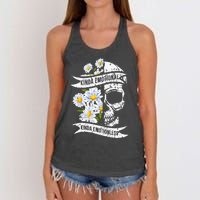 Kinda Emotional Kinda Emotionless Mental Health Women's Knotted Racerback Tank