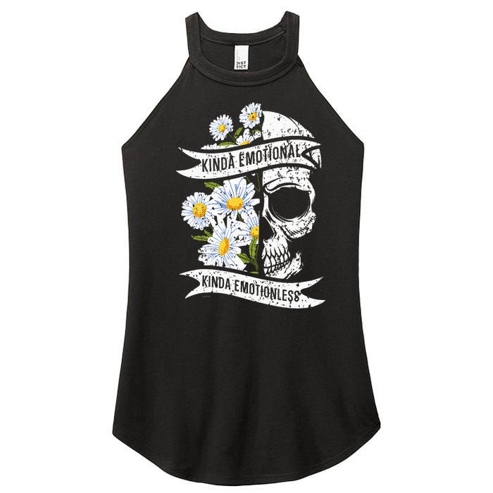 Kinda Emotional Kinda Emotionless Mental Health Women's Perfect Tri Rocker Tank