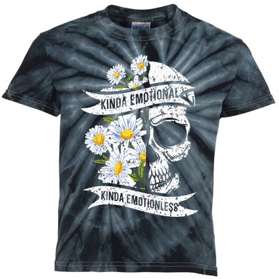 Kinda Emotional Kinda Emotionless Mental Health Kids Tie-Dye T-Shirt