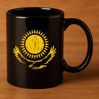 Kazakhstan Eagle Kazakh Roots Kazakhstan Crest Kazak 11oz C Handle Ceramic Mug