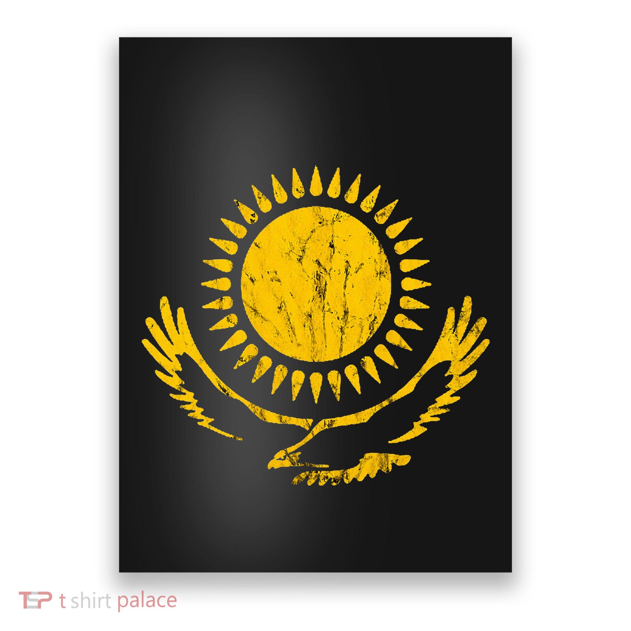 Kazakhstan Eagle Kazakh Roots Kazakhstan Crest Kazak Poster
