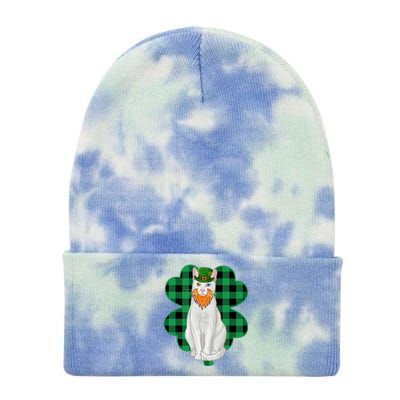 Khao Ee Leprechaun St Patricks Day Lucky Clover Cool Gift Tie Dye 12in Knit Beanie