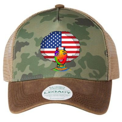 Kente African American Woman Legacy Tie Dye Trucker Hat