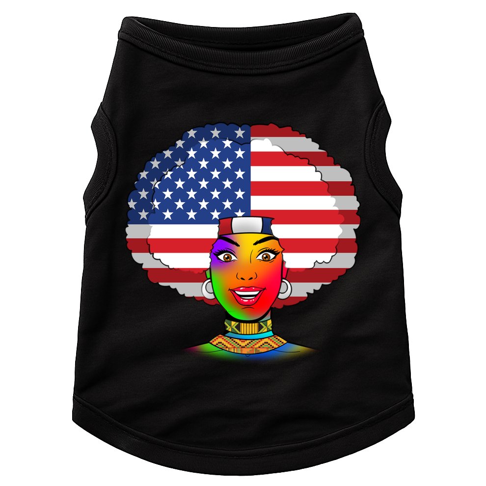 Kente African American Woman Doggie Tank