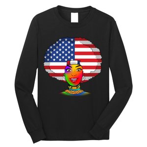 Kente African American Woman Long Sleeve Shirt