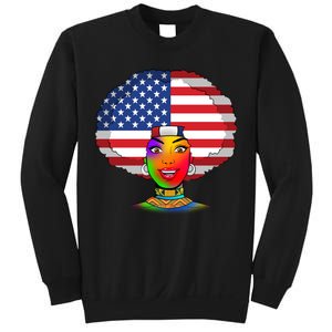 Kente African American Woman Sweatshirt