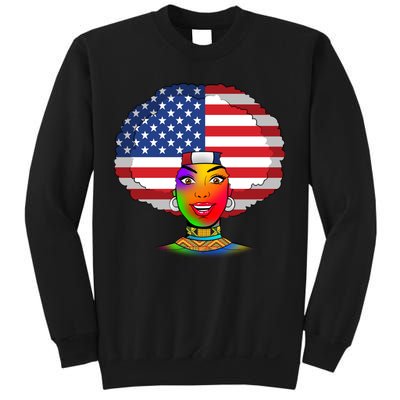 Kente African American Woman Sweatshirt