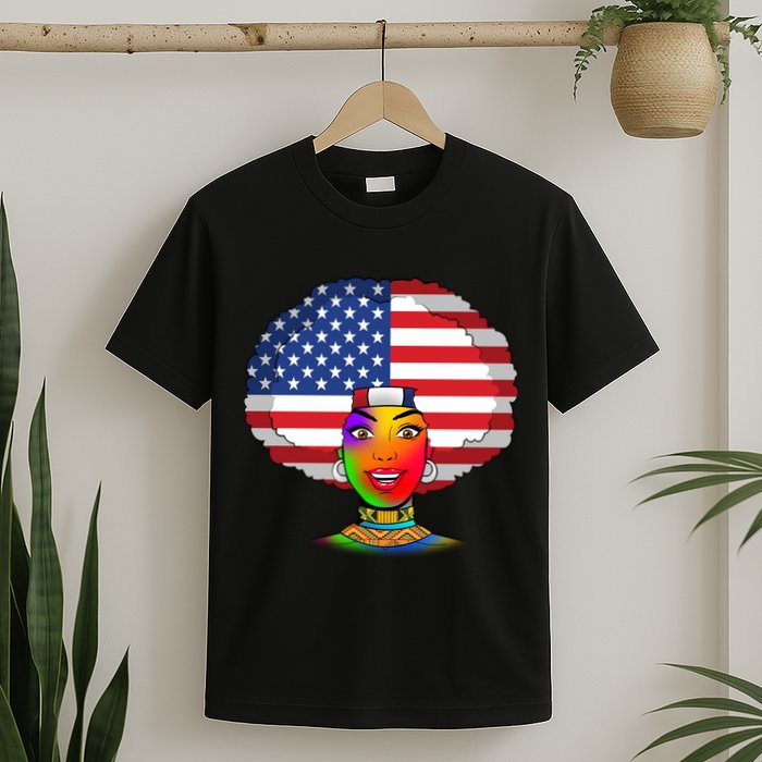 Kente African American Woman T-Shirt