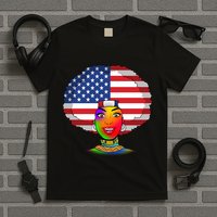 Kente African American Woman T-Shirt