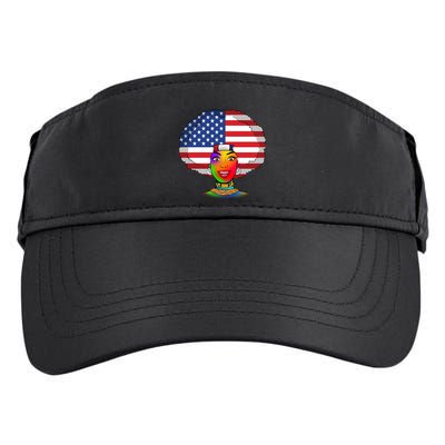 Kente African American Woman Adult Drive Performance Visor