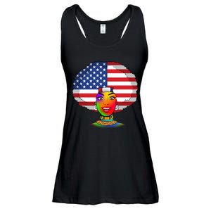 Kente African American Woman Ladies Essential Flowy Tank