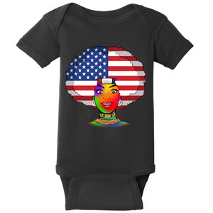 Kente African American Woman Baby Bodysuit