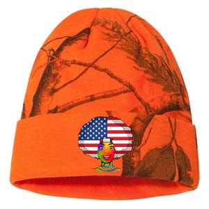 Kente African American Woman Kati Licensed 12" Camo Beanie