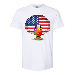 Kente African American Woman Softstyle CVC T-Shirt