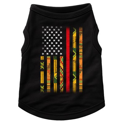 Kente US African American Flag Doggie Tank