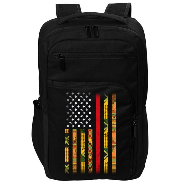 Kente US African American Flag Impact Tech Backpack