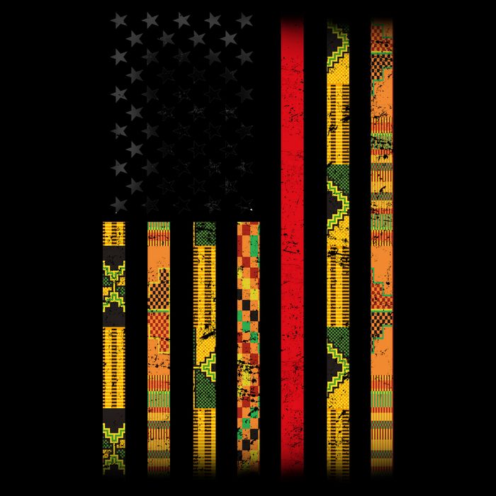 Kente US African American Flag Mug