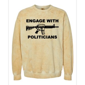 Krime Engage With Politicians Colorblast Crewneck Sweatshirt