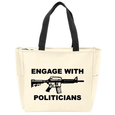 Krime Engage With Politicians Zip Tote Bag