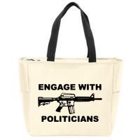 Krime Engage With Politicians Zip Tote Bag