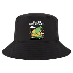 Kill Em With Kindness Retro Funny Frog Cool Comfort Performance Bucket Hat