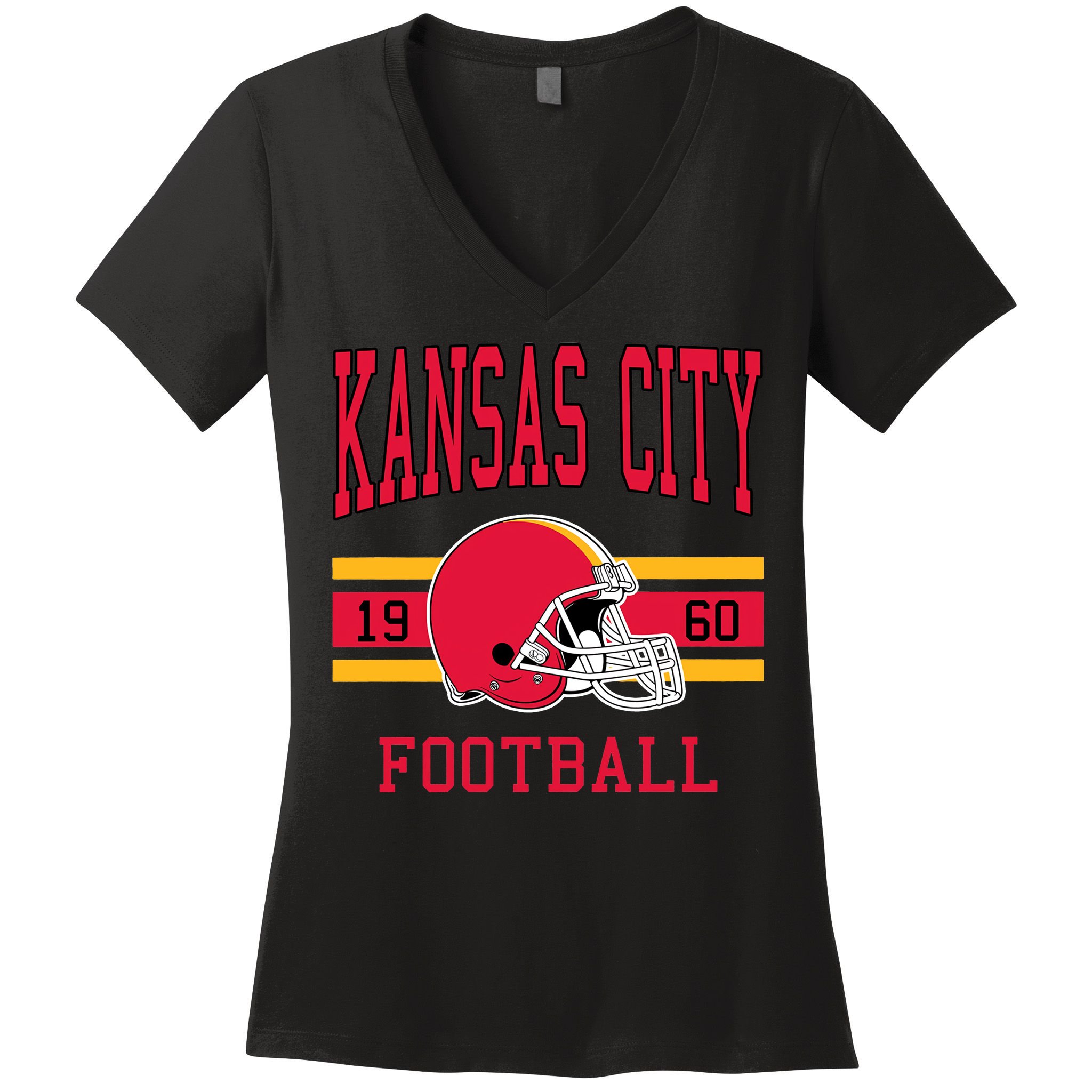 Kansas Football 1960 Women's V-Neck T-Shirt