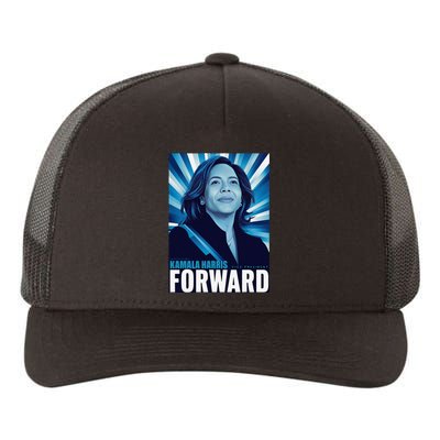 Kamala Forward 2024 Presidential Election President Harris Yupoong Adult 5-Panel Trucker Hat