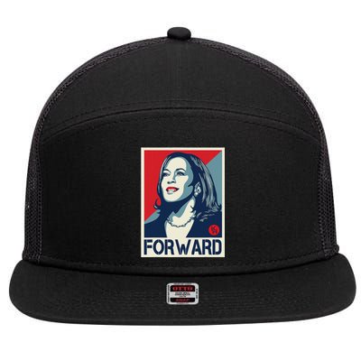 Kamalaharris Forward 2024 Kamalaharris Forward 7 Panel Mesh Trucker Snapback Hat