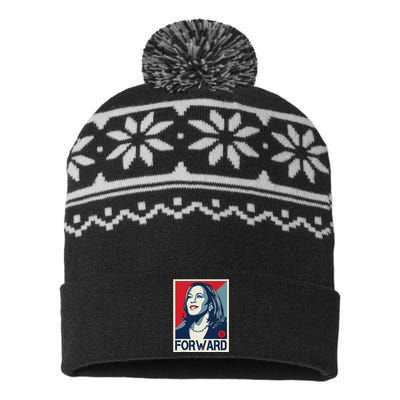 Kamalaharris Forward 2024 Kamalaharris Forward USA-Made Snowflake Beanie