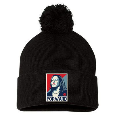 Kamalaharris Forward 2024 Kamalaharris Forward Pom Pom 12in Knit Beanie