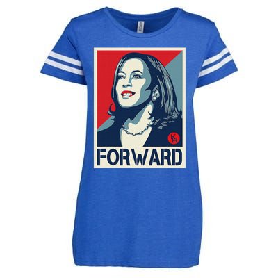 Kamalaharris Forward 2024 Kamalaharris Forward Enza Ladies Jersey Football T-Shirt