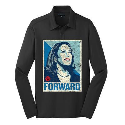 Kamalaharris Forward 2024 Harriswaltz 2024 Silk Touch Performance Long Sleeve Polo