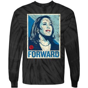 Kamalaharris Forward 2024 Harriswaltz 2024 Tie-Dye Long Sleeve Shirt