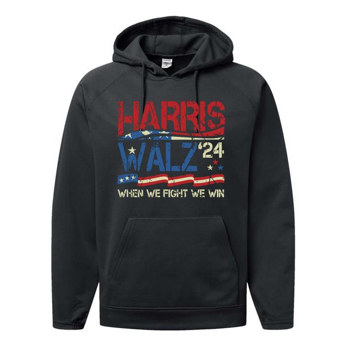 Kamalaharris Forward 2024 Kamalaharris Forward Performance Fleece Hoodie