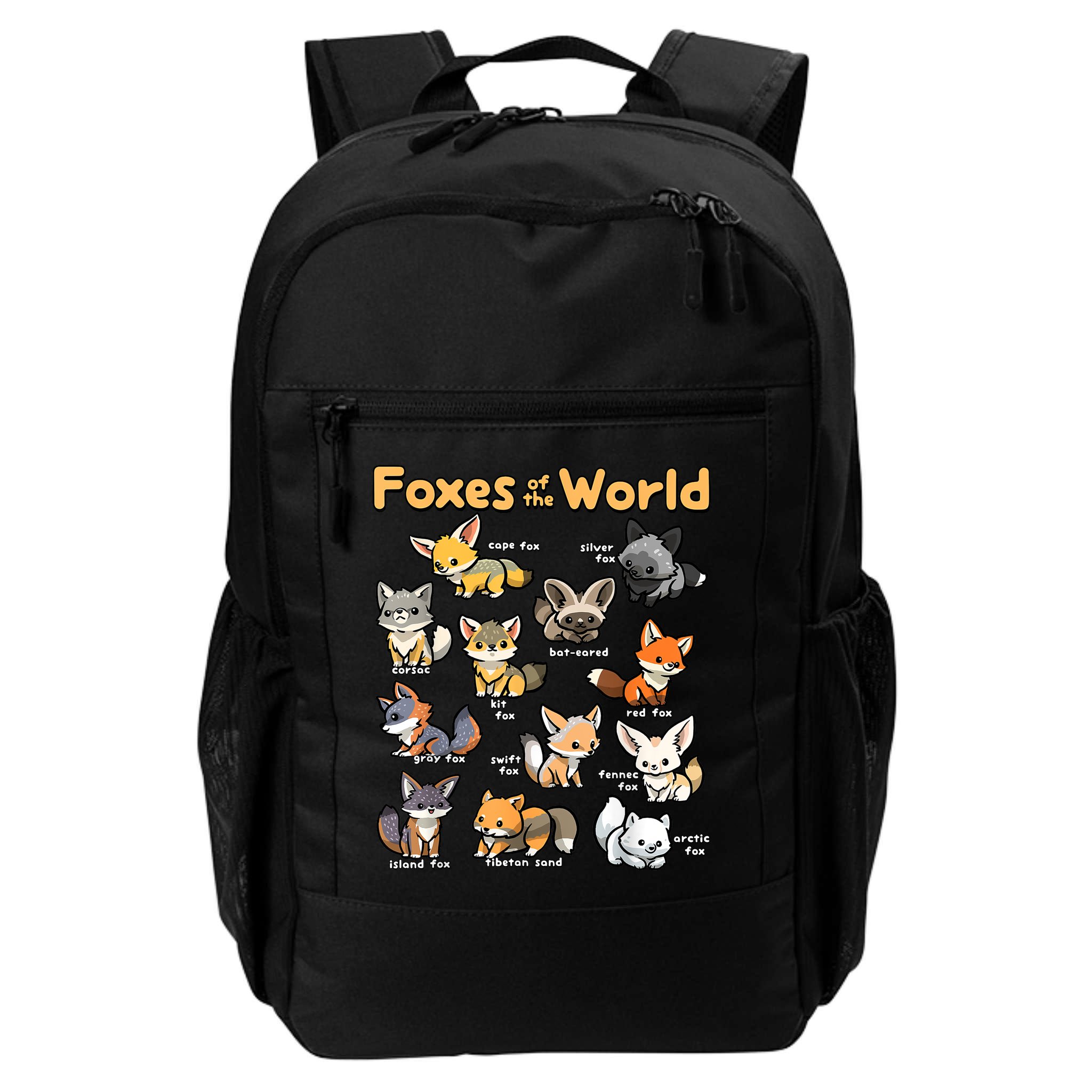 Kawaii Fox Animals Of The World Educational Animal Fox Lover Backpack