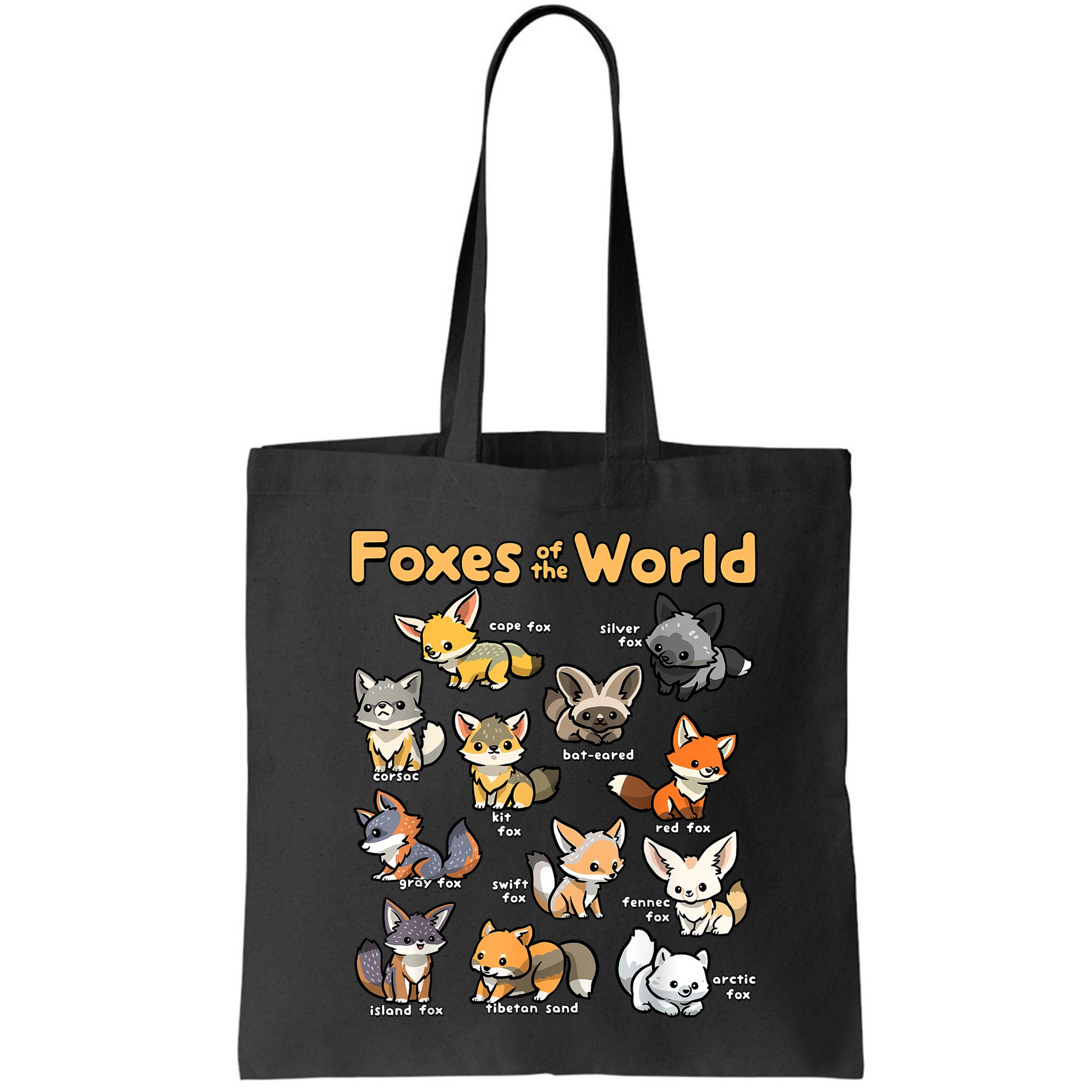 Kawaii Fox Animals Of The World Educational Animal Fox Lover Bag
