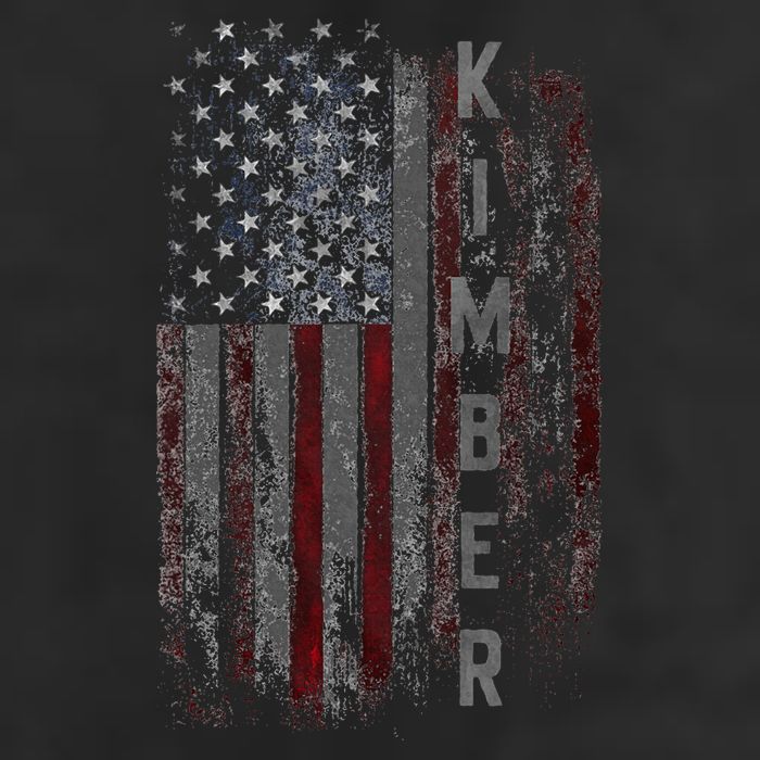 Kimber Family American Flag 7 Panel Mesh Trucker Snapback Hat