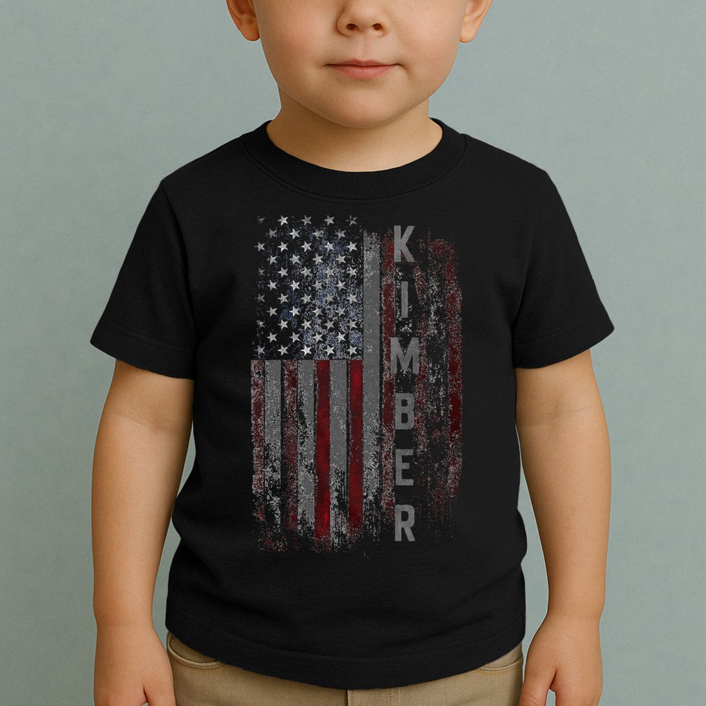 Kimber Family American Flag Toddler T-Shirt