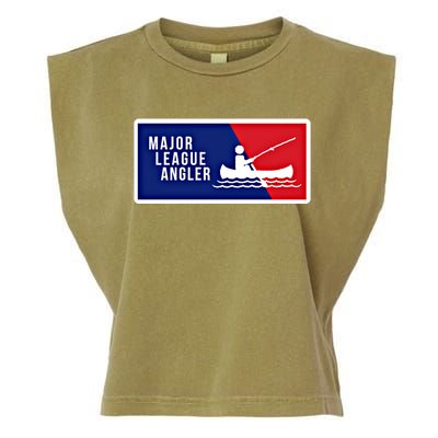 Kayak Fishing Angler Love To Fish Major League Gift For Dad Gift Garment-Dyed Women's Muscle Tee