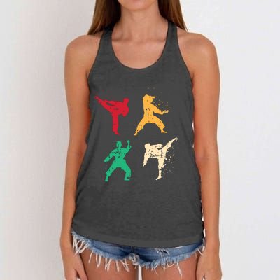 Karate For A Martial Art Enthusiast Women's Knotted Racerback Tank