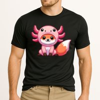 Kawaii Fox Axolotl Costume Cooling Performance Crew T-Shirt