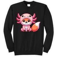 Kawaii Fox Axolotl Costume Sweatshirt