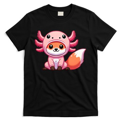 Kawaii Fox Axolotl Costume T-Shirt